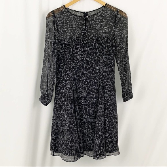 J. Crew Silk Black & White Dot Dress 00 - Picture 1 of 10